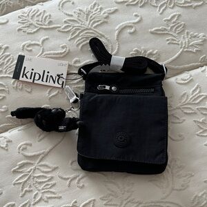 NWT Kipling Black Messenger Bag